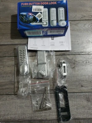 Mechanical Push Button Password Door Lock - Image 1 of 4