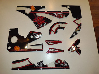 Gottlieb Pinball TX Sector Plastics Set Used