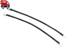 2 AWG 12" Black Battery Cable Heavy Duty Universal Golf Cart Jumper