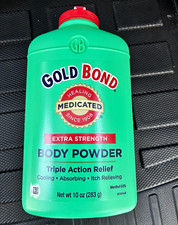 Gold Bond Medicated Extra Strength Body Powder, Menthol Scent, 10 oz