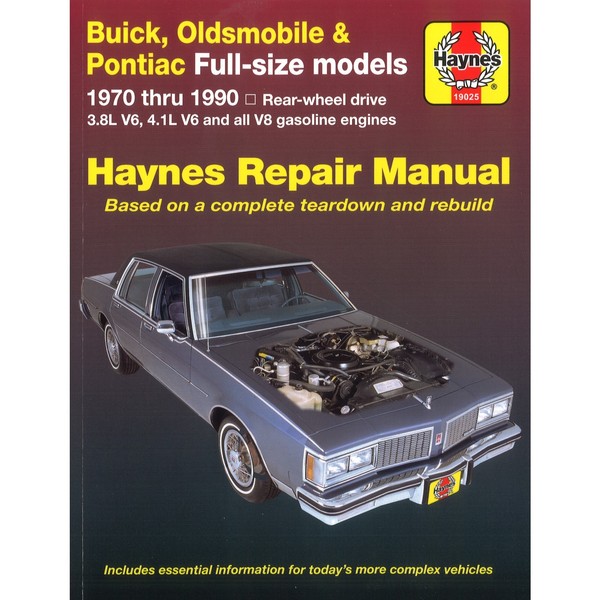 Buick Oldsmobile Pontiac 1970-1990 Workshop Manual Haynes-image