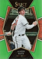 2022 Panini Select Neon Green #193 Austin Hays #/99 Baltimore Orioles