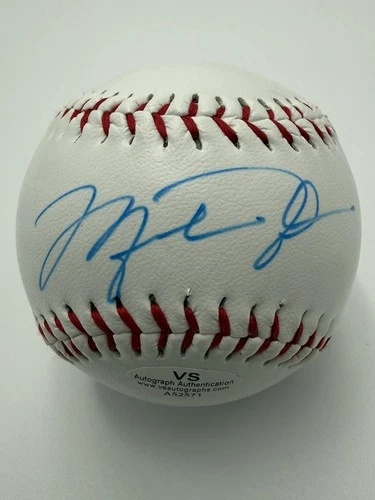 Michael Jordan Signed Baseball Chicago White Sox VSA COA wFREE Case NBA HOF GOAT