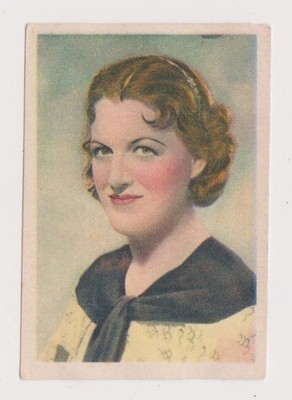 Gracie Fields 1936 Nestle Stars of the Silver Screen PAPER Trading Card #43