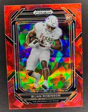 2023 Panini Prizm Draft Picks - Bijan Robinson #115 Red Cracked Ice Prizm (RC)