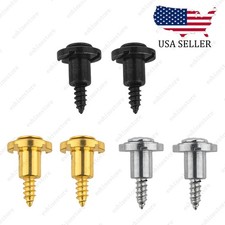 2Pcs High Round Guitar String Guide Trees Retainer with Screws for Strat Tele