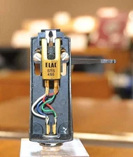 ELAC STS455 MM Cartridge Gold Body Denon Headshell Used