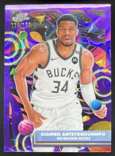 2025-26 Topps Cosmic Chrome Purple Nebula #190 Giannis Antetokounmpo /150