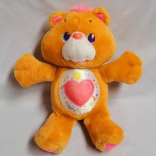 Vintage 1991 TENDERHEART BEAR Environmental Care Bear 12 Plush Orange