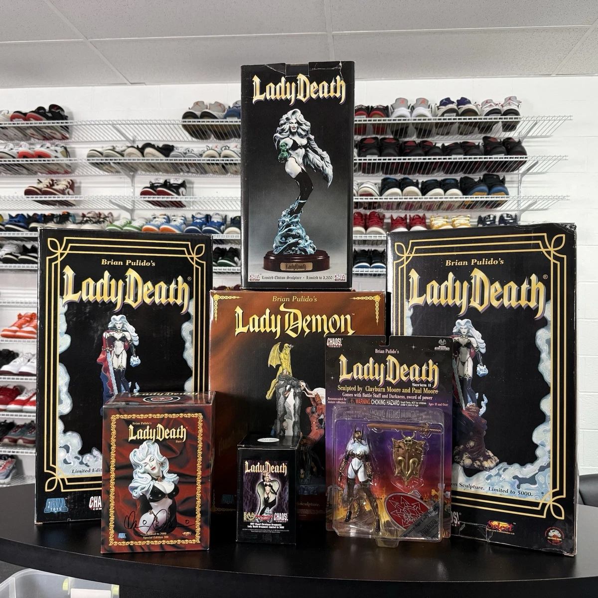 Lady Death Signed Comic Book & Manga Collectible Figurines for