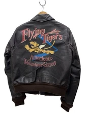 AVIREX LTD Made in the USA A-2 FLYING TIGERS Brown Size 36 Men's