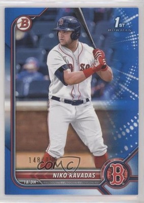 2022 Bowman Prospects Blue Border 148/150 Niko Kavadas #BP-68 03j5
