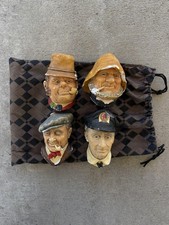 Vintage Bossons England Chalk Wall Masks Set 4 Paddy Bargee Old Salt Sea Captain