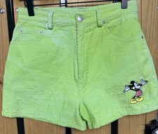 VGT Disney Mickey Unlimited Jerry Leigh Green Corduroy Shorts Mickey Mouse Size9