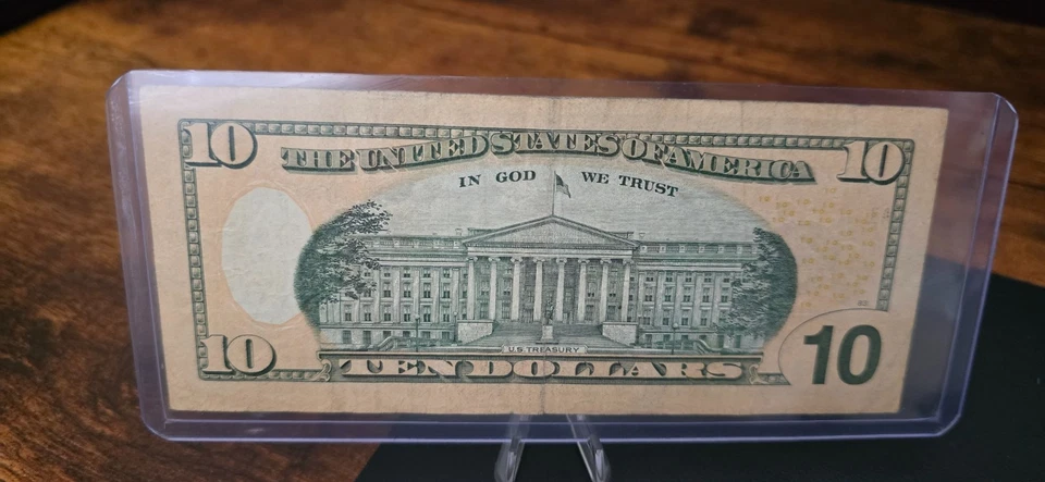 Fancy Serial Number (77777219) $10 Dollar Bill - Image 2 of 2