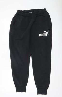 Schwarze Jogginghose Herren UK Größe M Puma Regular Fit