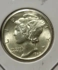 1945-D Mercury Dime 10C Silver .900 Business Strike Denver AU to BU