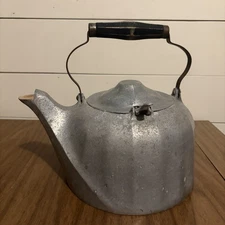 Wagner Ware Sidney O Aluminum Kettle 6 QT Early Patent Date Feb 18 1909 Vintage