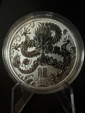 2024 Lunar Year of the Dragon 1 oz Silver Coin