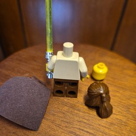 LEGO Star Wars Qui-Gon Jinn Yellow Head Minifigure 1999 7161 7101 7171 sw0027 1V