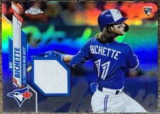 Bo Bichette 2020 Topps Chrome Rookie Jersey Relic #CRR-BB Blue Jays