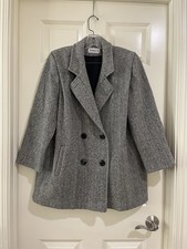 vtg Herman kay women wool blend coat made in USA fit like L-XL