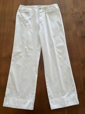 Jacky-O  Hose. weiß.   Gr 30. gerade legere Form. Aufschlag. Baumwolle.