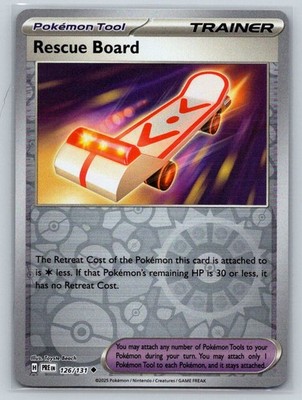 Rescue Board Reverse Holo Uncommon SV: Prismatic Evolutions 126/131 NM