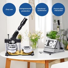 Magnet Button Maker Machine Badge Press DIY Fridge Magnet Maker Kit Manual Tool