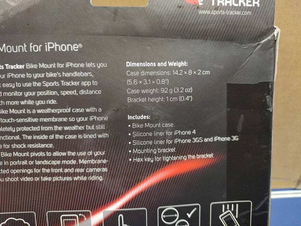 Soporte de bicicleta rastreador deportivo para iPhone 4, iPhone 3GS, iPhone 3G Foto 4 de 4