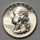 1946-S Washington Silver Quarter Gem BU