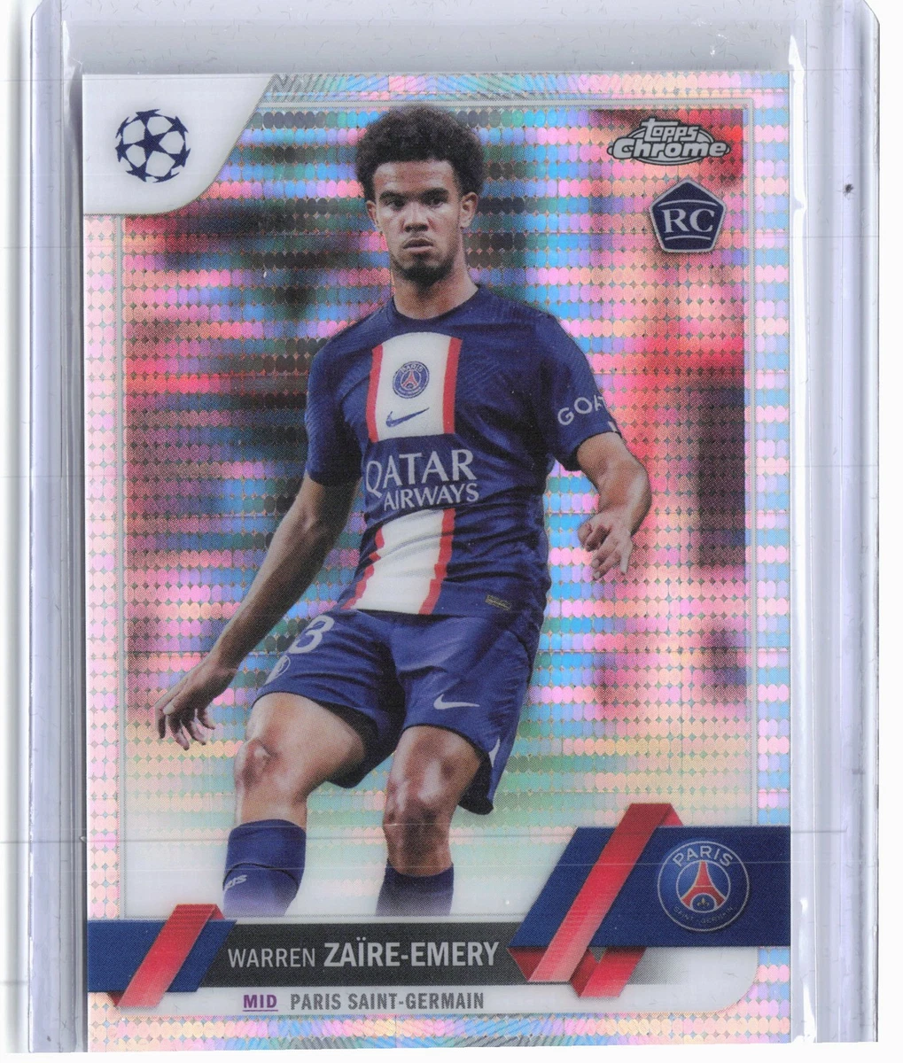 Warren Zaïre Emery PSG Carte Signée Rookie Card Gradée 8,5