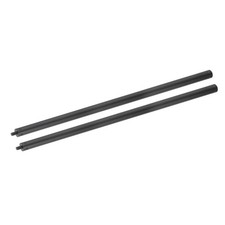 2 Pcs Metal Microphone Stand Extension Tube 1/4" to 3/8", 17.32x0.6 Inch, Black