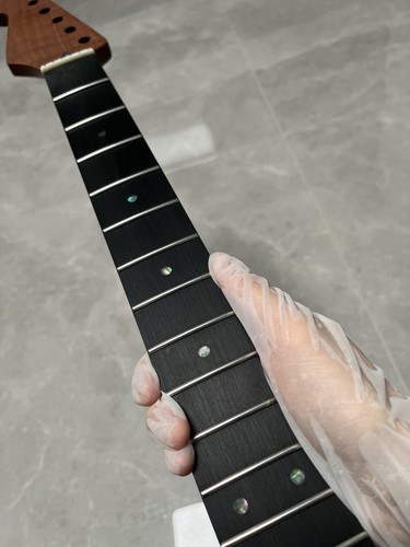 New Ebony fingerboard Reverse headstock 22Fret flame Maple Electric guitar Neck