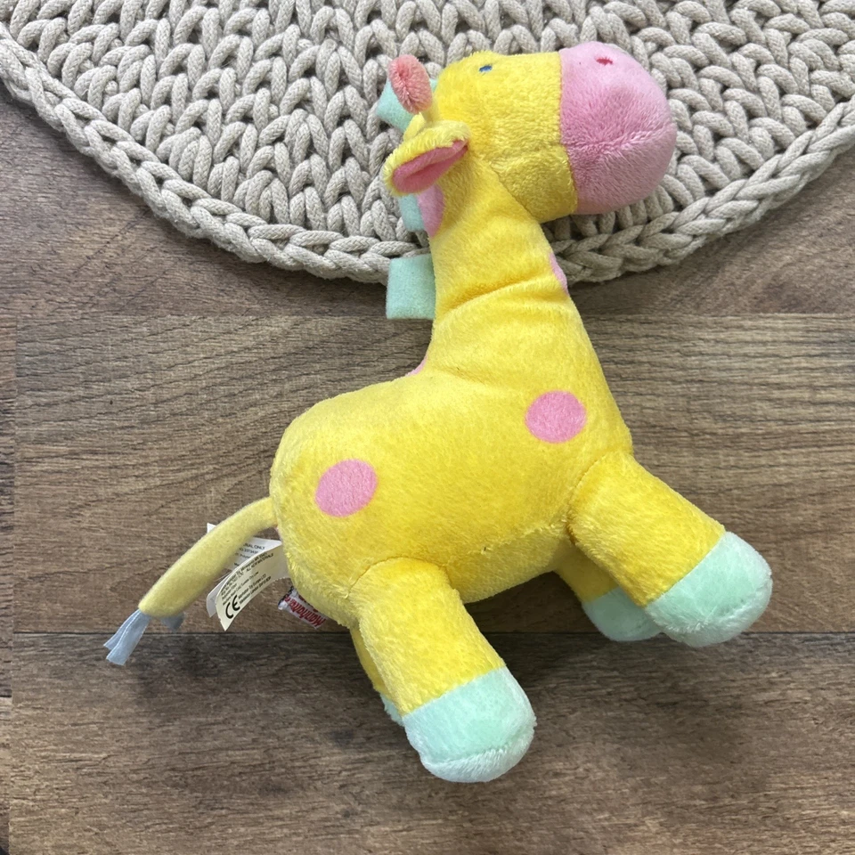 Juguete de peluche vintage Manhattan Jingle jirafa jirafa juguete para bebé 6,5” animal de peluche Foto 2 de 4
