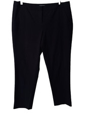  89 Vince Camuto Pant Soft Skinny Ankle Black Pockets Stretch Size 10