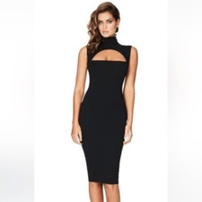 NWT Nookie Manhattan MIDI Black Bodycon Dress XS