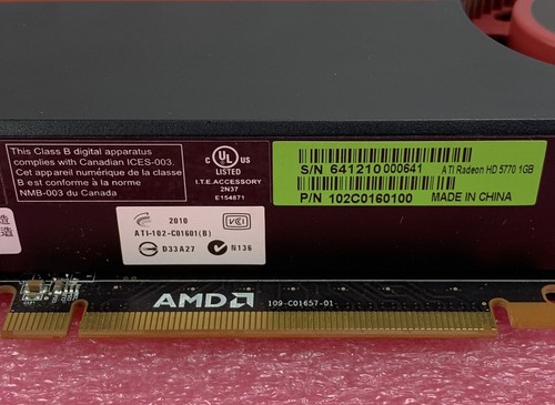 AMD ATI Radeon C016 HD 5770 1GB Graphics Card - Picture 9 of 12