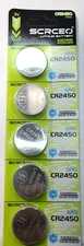 5 PACK CR2450 3V LITHIUM BATTERY (GOOD EXPIRE 12/29) DL2450 FREE TRACKING