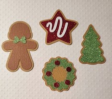 Christmas Cookies Set. Scrapbook, Card Making Paper Piecing