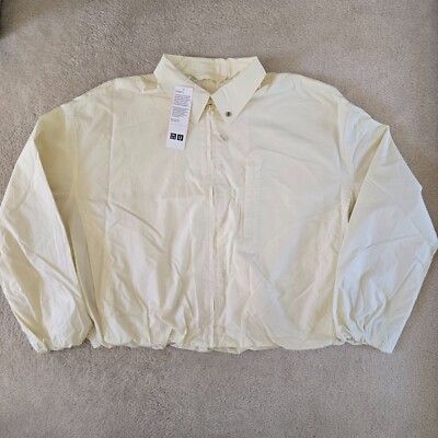 NWT Uniqlo U Lemaire Volume Sleeve Cocoon Blouson Off-White Women s Size M