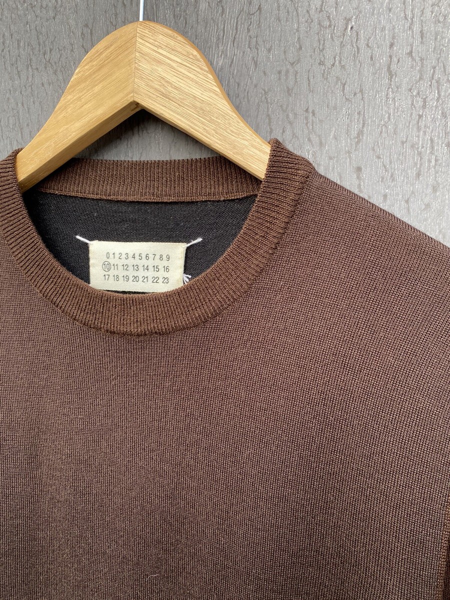 Maison Martin Margiela AW08 3 sector color wool line 10 sweater 