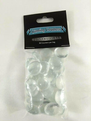MTG Magic the Gathering 30 Gaming Counters Compteurs Crystal Clear - Photo 1/2