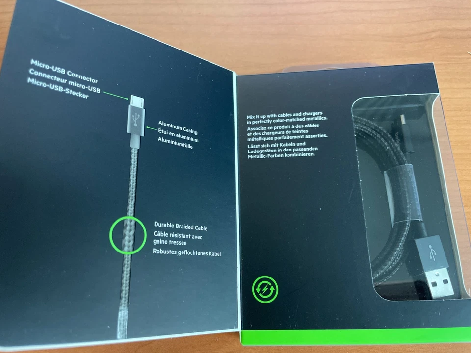 [BELKIN] MIXIT Metallic Micro-USB to USB ChargeSync Cable,F2CU021bt04 - Black - Image 3 of 4