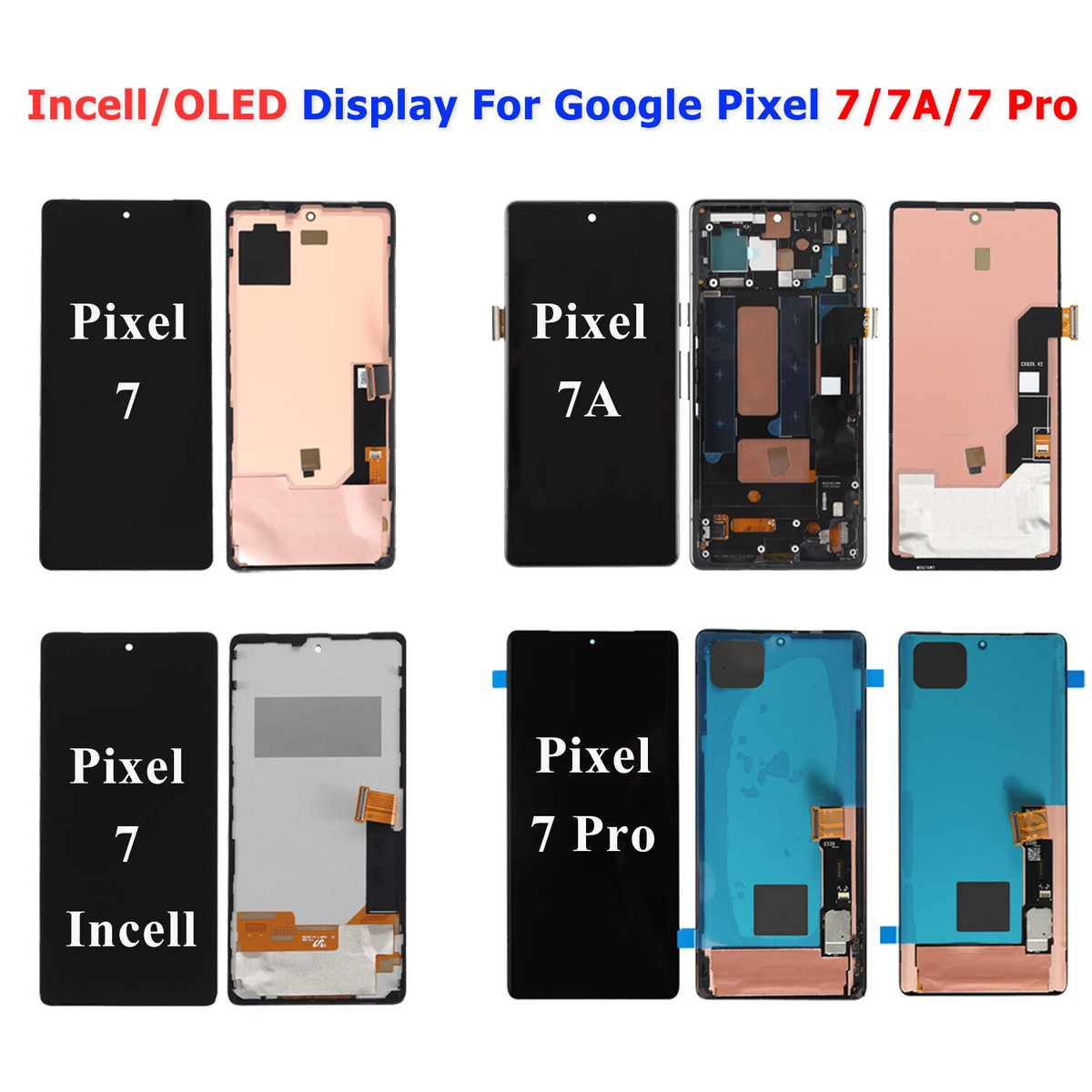New OEM For Google Pixel 7 7A 7 Pro OLED Display Screen