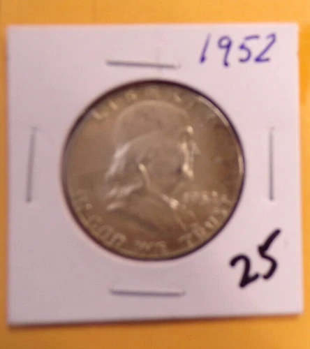 1952 Franklin Half Dollar UNCIRCULATED-Toned