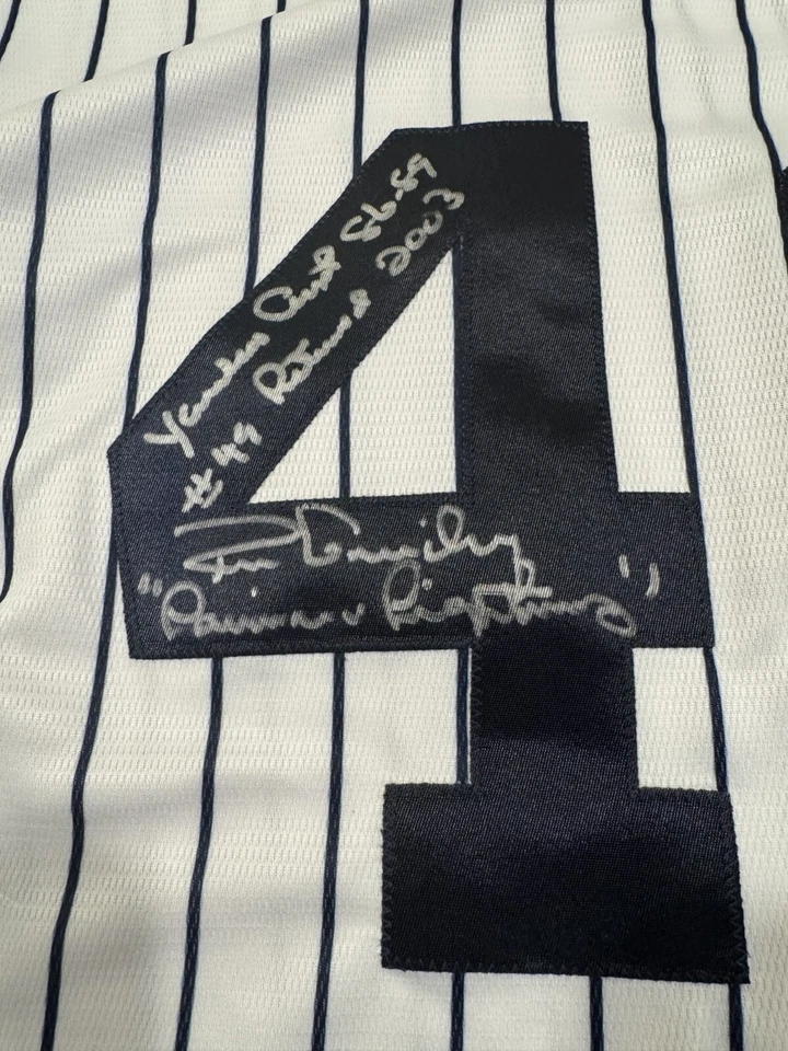 LOUISIANA LIGHTNING RON GUIDRY SIGNED AUTO CAREER 9 STAT YANKEES JERSEY - Image 2 of 4