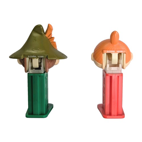 Mini PEZ Figure Moomin Bandai 2005 Set of 2 Snufkin & Little My Unused Japan - Picture 3 of 8