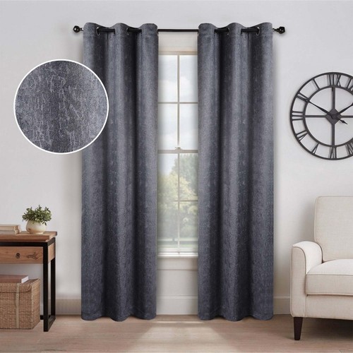 Senna Textured Washable Room Darkening Blackout Curtains, Set of 2 Panels - 第 59/90 張圖片