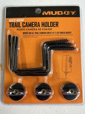 Muddy Quick Mount Trail Camera Holder 3 pack hunting accessories new in pkg